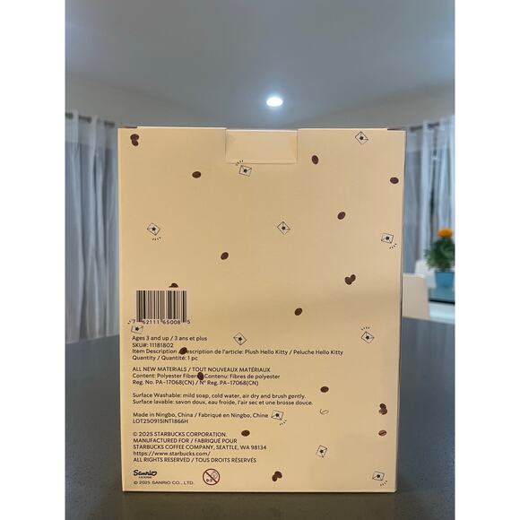 Starbucks x Hello Kitty Barista Bear Plush LIMITED EDITION SHIPS TODAY WITH GIFT - Picture 6 of 9